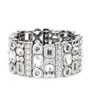 Elegant Dynamically Diverse - White Bracelet